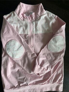 Cecil and Lou -  Half-Zip Pullover with Elbow Patches